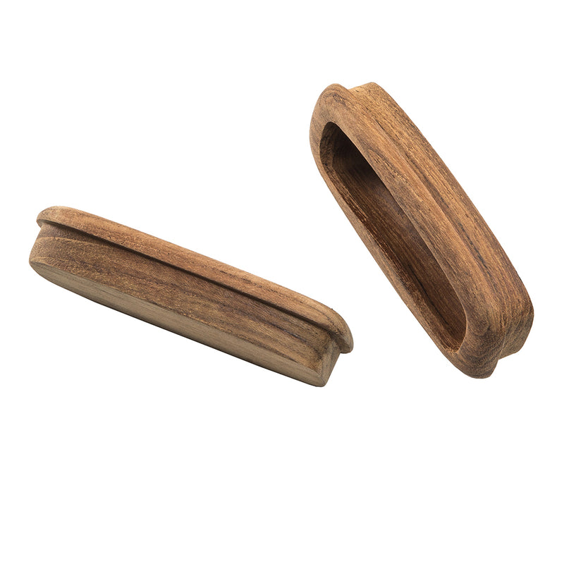Load image into Gallery viewer, Whitecap Teak Rectangular Drawer Pull  314L  2 Pack 60135A
