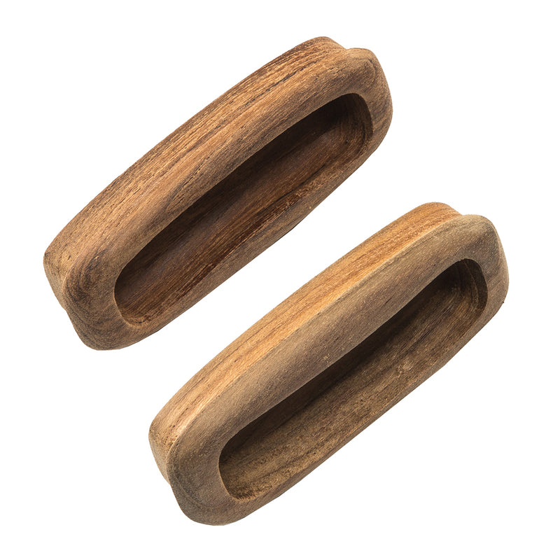 Load image into Gallery viewer, Whitecap Teak Rectangular Drawer Pull  314L  2 Pack 60135A
