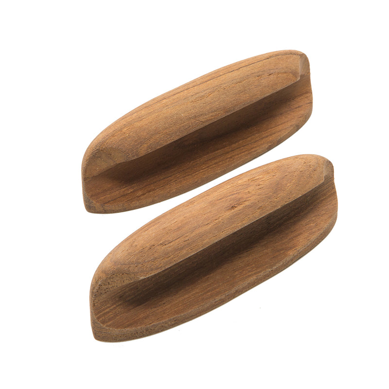 Load image into Gallery viewer, Whitecap Teak Oval Drawer Pull  4L  2 Pack 60147A
