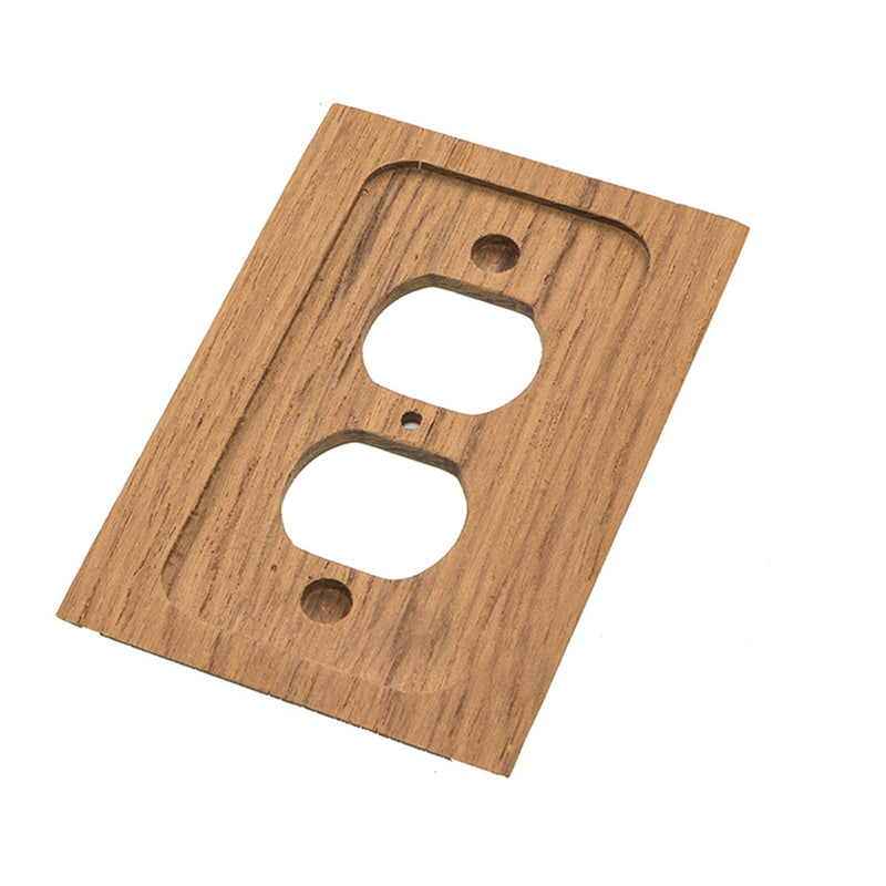 Load image into Gallery viewer, Whitecap Teak Outlet CoverReceptacle Plate 60170
