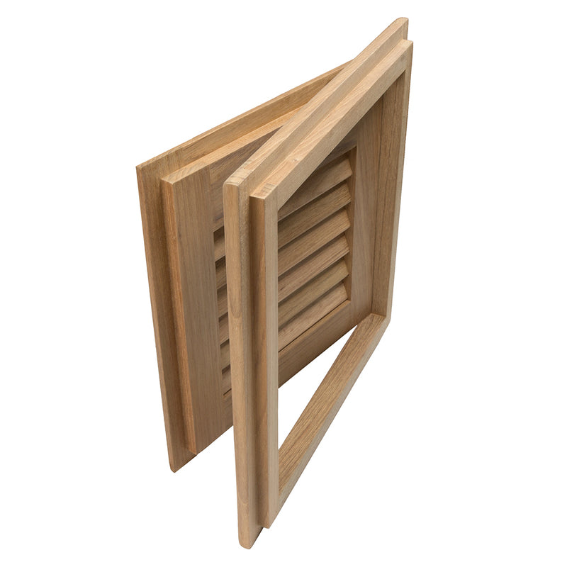 Load image into Gallery viewer, Whitecap Teak Louvered Door  Frame  Right Hand  12 x 12 60720
