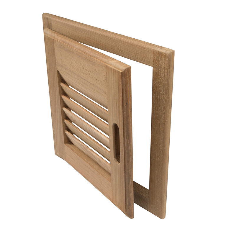 Load image into Gallery viewer, Whitecap Teak Louvered Door  Frame  Right Hand  12 x 12 60720
