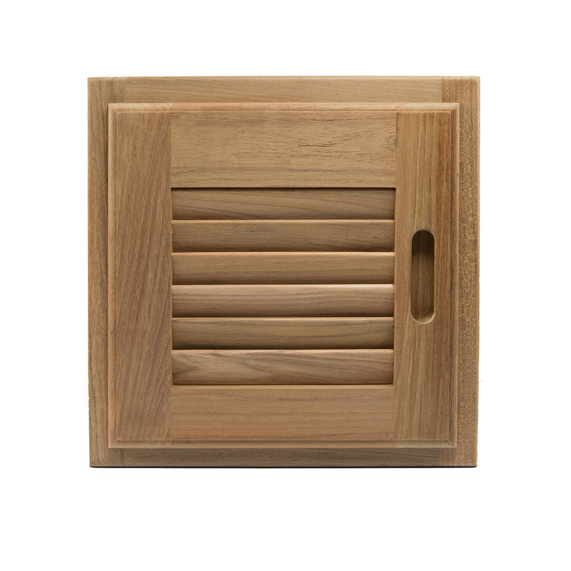 Load image into Gallery viewer, Whitecap Teak Louvered Door  Frame  Right Hand  12 x 12 60720
