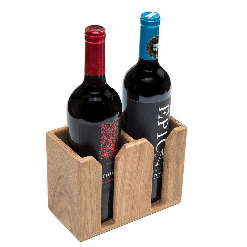 Load image into Gallery viewer, Whitecap Teak TwoBottle Rack 62620
