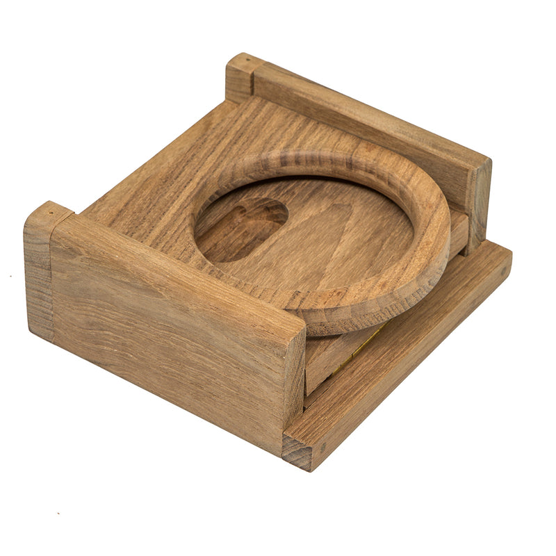 Load image into Gallery viewer, Whitecap Teak Folding Drink Holder 62601
