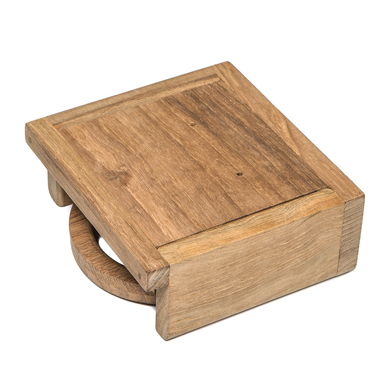 Load image into Gallery viewer, Whitecap Teak Folding Drink Holder 62601
