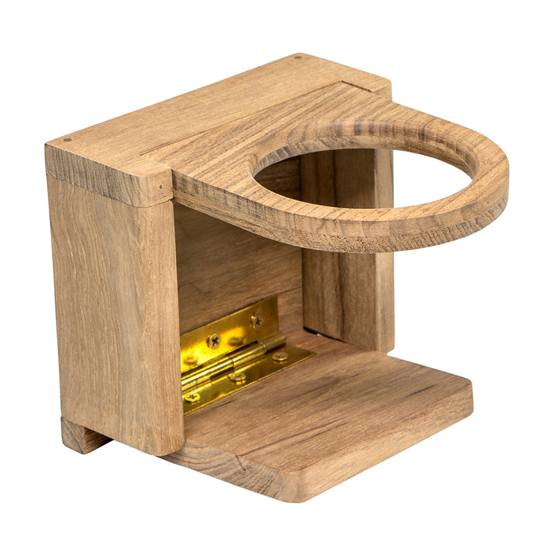 Load image into Gallery viewer, Whitecap Teak Folding Drink Holder 62601
