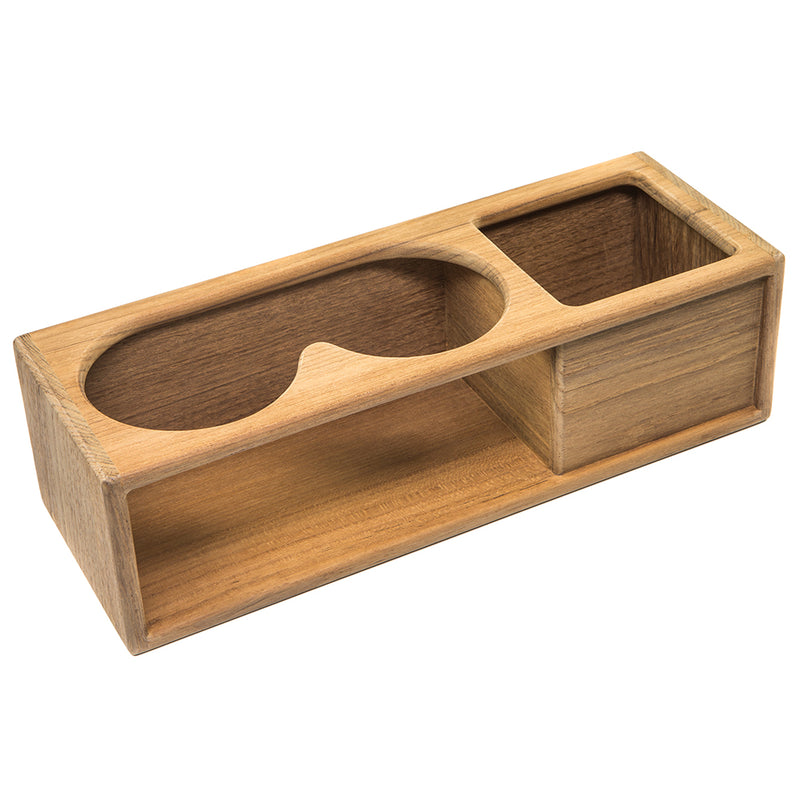 Load image into Gallery viewer, Whitecap Teak Two Insulated DrinkBinocular Rack wTray 62616
