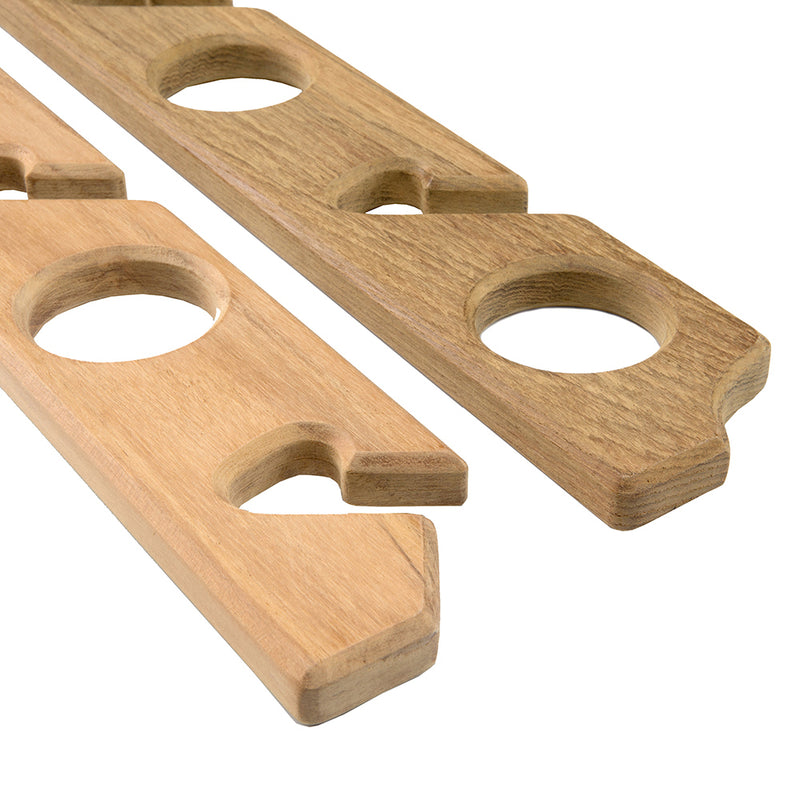 Load image into Gallery viewer, Whitecap Teak SixRod Storage Rack  Pair 60614
