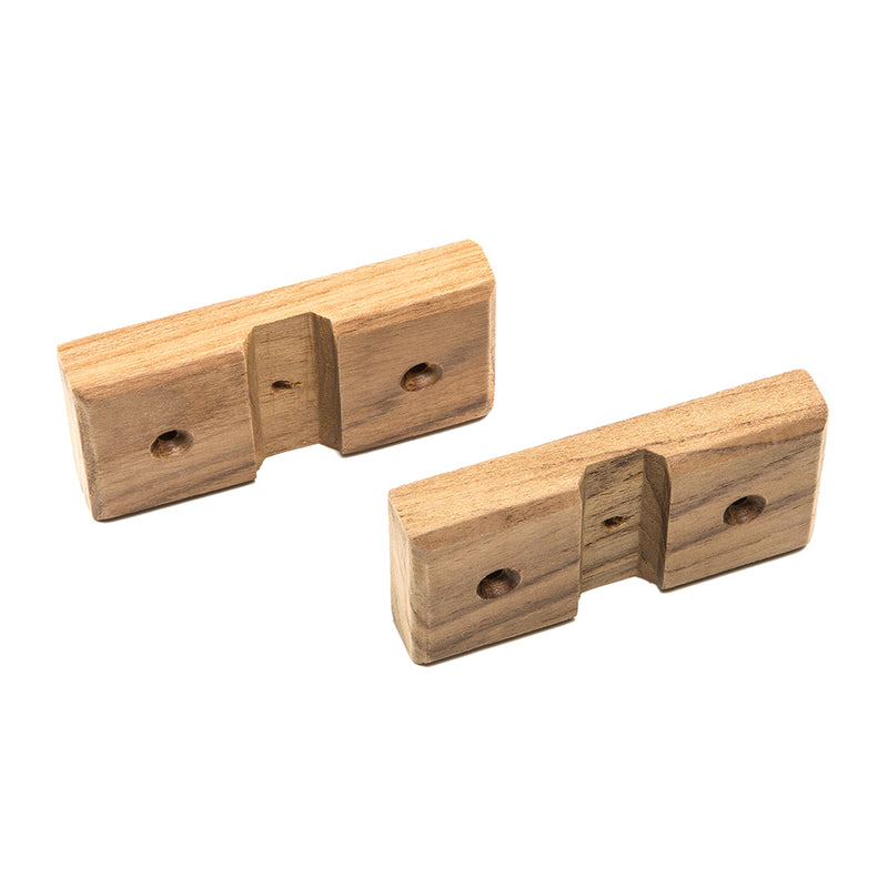 Load image into Gallery viewer, Whitecap Teak Rod Storage Rack Mounting Brackets  Pair 60609

