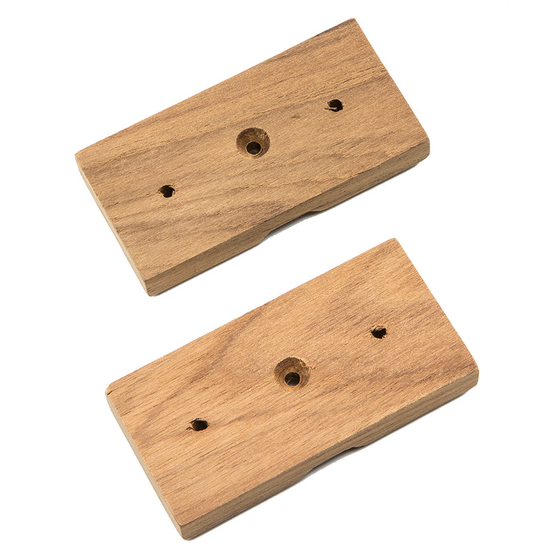 Load image into Gallery viewer, Whitecap Teak Rod Storage Rack Mounting Brackets  Pair 60609
