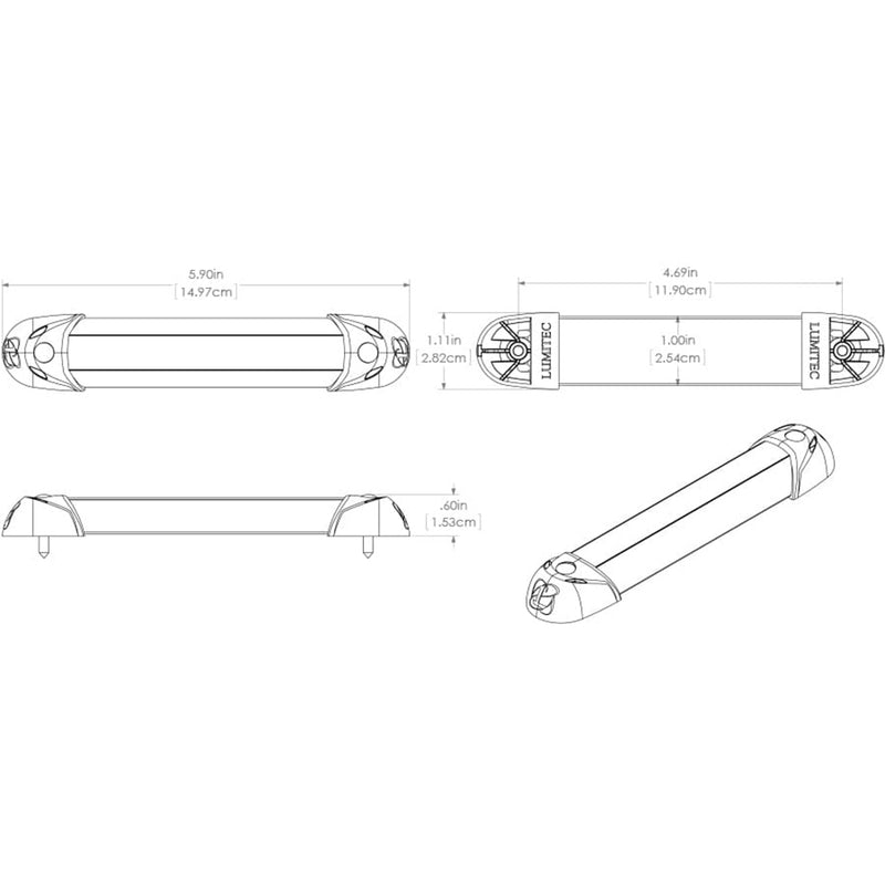 Load image into Gallery viewer, Lumitec MiniRail2 6 Light  Warm White NonDimming 101241
