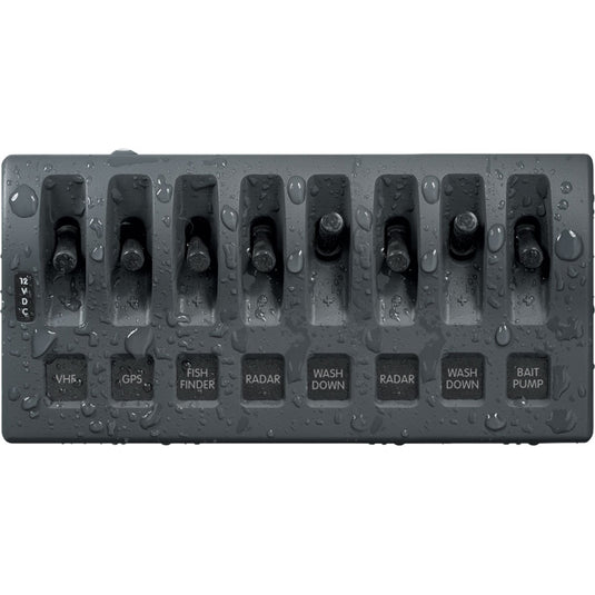 Blue Sea 4309 WeatherDeck 12V DC Waterproof Switch Panel  8 Position 4309