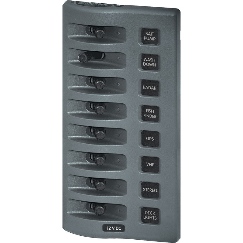 Load image into Gallery viewer, Blue Sea 4309 WeatherDeck 12V DC Waterproof Switch Panel  8 Position 4309

