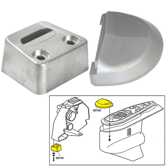 Tecnoseal Anode Kit wHardware  Volvo SX  Aluminum 20708AL