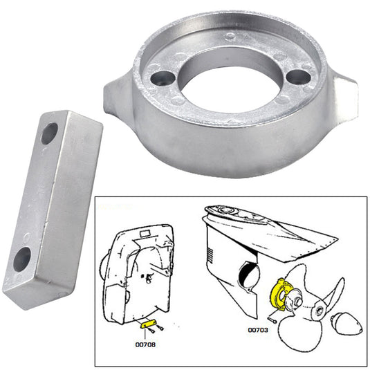 Tecnoseal Anode Kit wHardware  Volvo 290  Zinc 20705