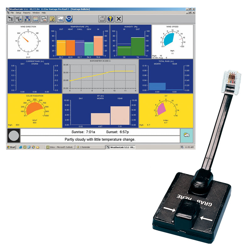 Load image into Gallery viewer, Davis WeatherLink Windows  Serial Port fVantage Vue  Pro2 Series 6510SER
