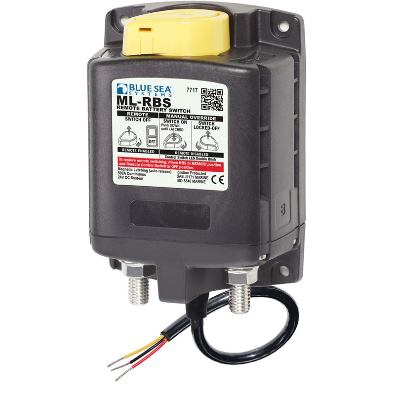 Load image into Gallery viewer, Blue Sea 7717 MLRBS Remote Battery Switch wManual Control AutoRelease  24V 7717
