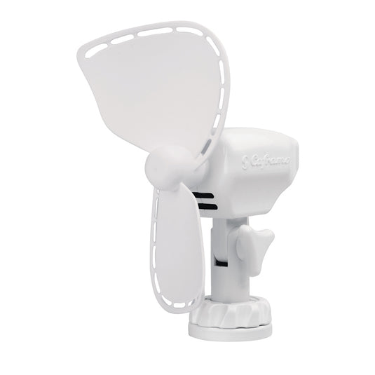 SEEKR by Caframo Ultimate 747 12V 2Speed 7 Fan wLighter Plug  White 747DCWBX