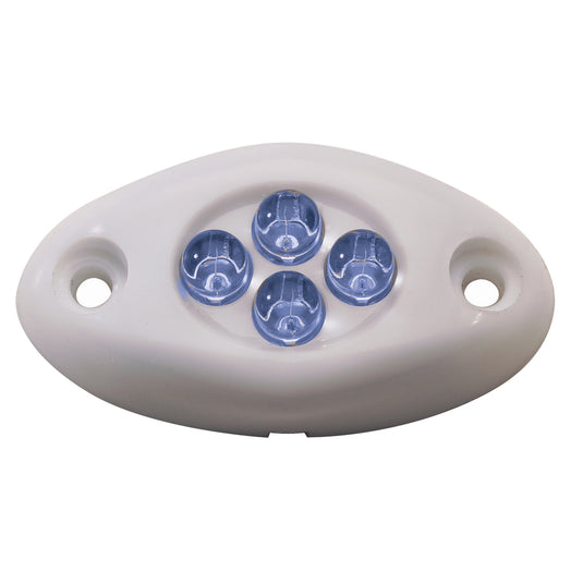 Innovative Lighting Courtesy Light  4 LED Surface Mount  Blue LEDWhite Case 00421007