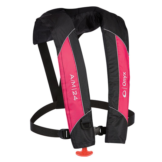 Onyx AM24 AutomaticManual Inflatable PFD Life Jacket  Pink 13200010500414