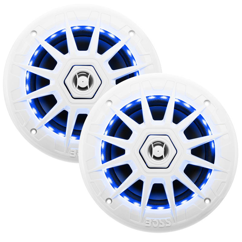 Load image into Gallery viewer, Boss Audio 65 MRGB65 Speakers wRGB Lighting  White  200W MRGB65
