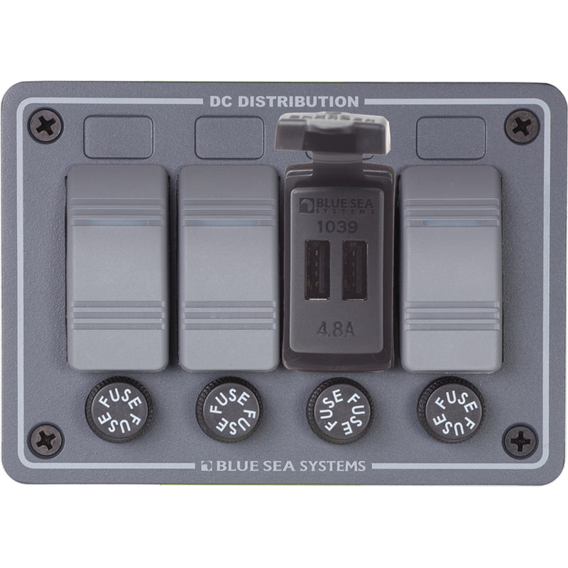 Load image into Gallery viewer, Blue Sea Dual USB Charger  24V Contura Mount 1039
