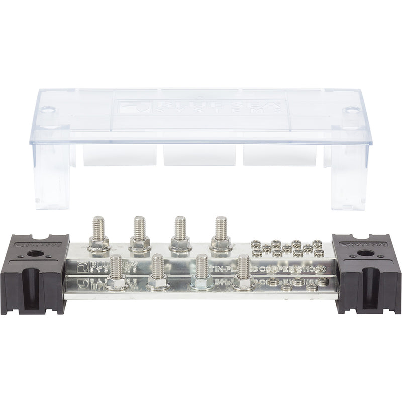 Load image into Gallery viewer, Blue Sea PowerBar 1000  8 38 Terminal Studs wCover 1990
