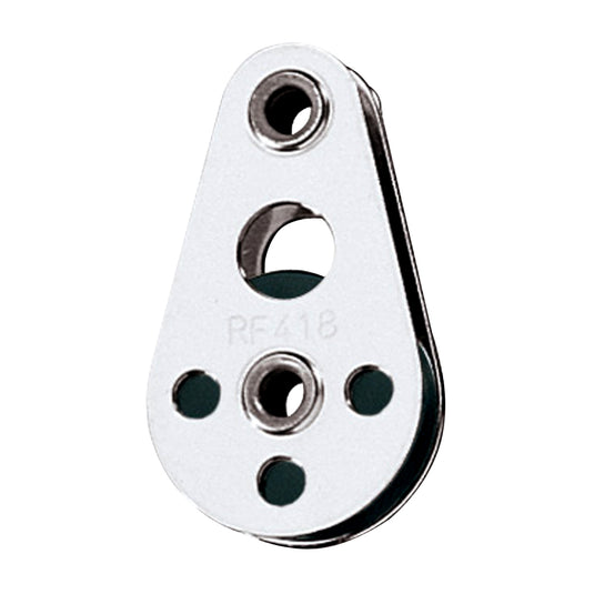 Ronstan Wire Block  Tubular Rivet Head wNylatron Sheave  25mm 1 Sheave Diameter RF418