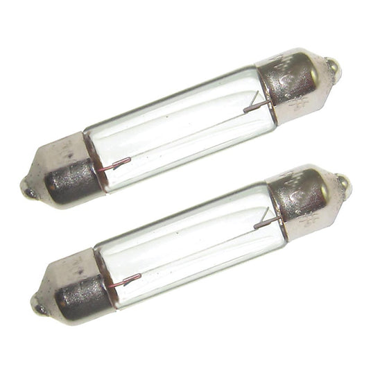 Perko Double Ended Festoon Bulbs  12V 10W 74A  Pair 0070DP0CLR