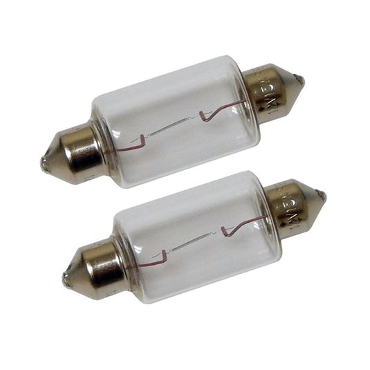 Perko Double Ended Festoon Bulbs  12V 15W 97A  Pair 0070DP1CLR