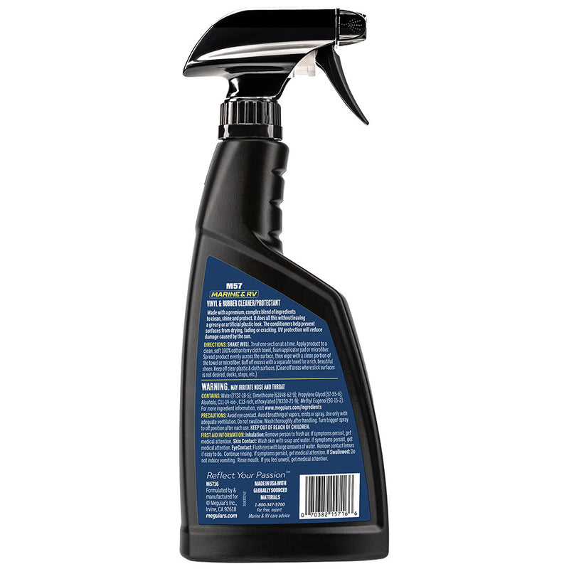 Load image into Gallery viewer, Meguiars 57 Vinyl and Rubber ClearnerConditioner  16oz M5716
