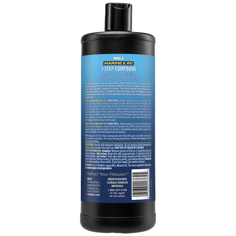 Load image into Gallery viewer, Meguiars 67 OneStep Compound  32oz M6732
