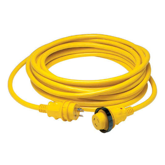 Marinco 30 Amp Power Cord Plus Cordset  35  Yellow 35SPP