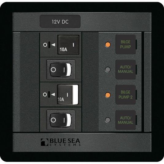 Blue Sea 1522 360 Panel Dual Bilge Pump Control 1522