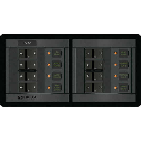 Blue Sea 1225 12V DC 8 Position  Horizontal 1225
