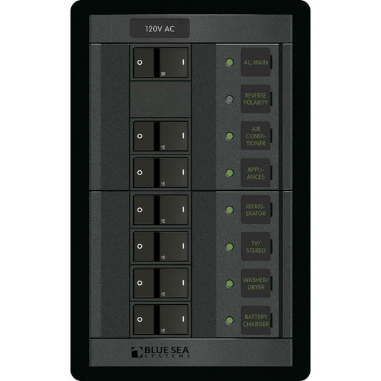 Blue Sea 1202 120V AC Main  6 Positions  Vertical 1202