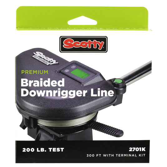 Scotty Premium Power Braid Downrigger Line  400ft of 200lb Test 2702K