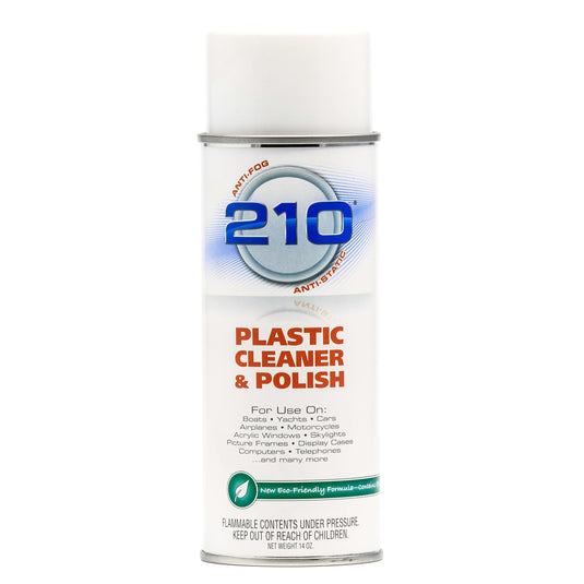 Camco 210 Plastic Cleaner Polish 14oz Spray 40934