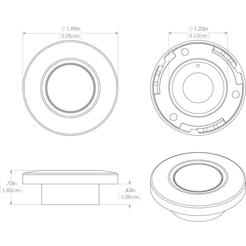 Load image into Gallery viewer, Lumitec Orbit Flush Mount Down Light Spectrum RGBW  White Housing 112527
