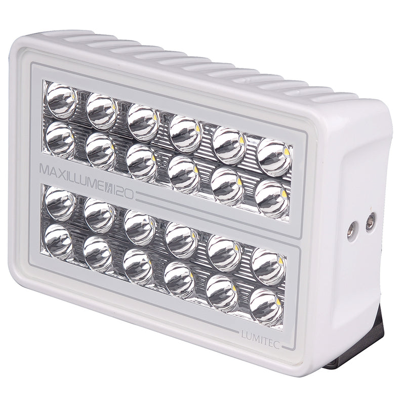 Load image into Gallery viewer, Lumitec Maxillume h120  Trunnion Mount Flood Light  White Housing  White Dimming 101346
