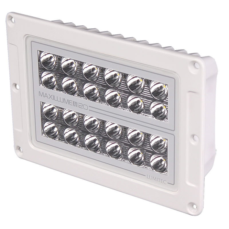 Load image into Gallery viewer, Lumitec Maxillume h120  Flush Mount Flood Light  White Housing  White Dimming 101348
