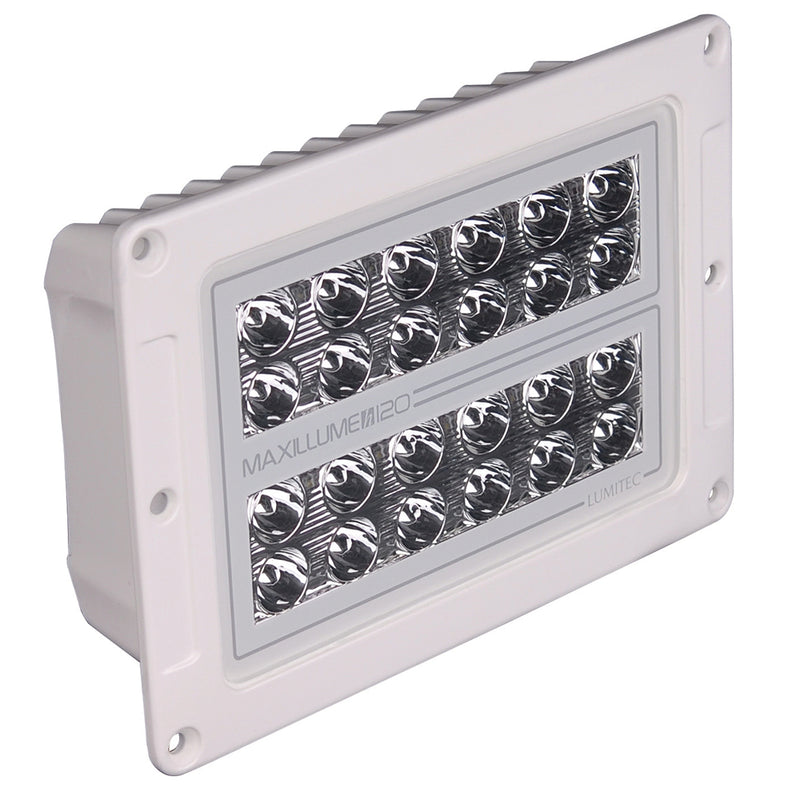 Load image into Gallery viewer, Lumitec Maxillume h120  Flush Mount Flood Light  White Housing  White Dimming 101348

