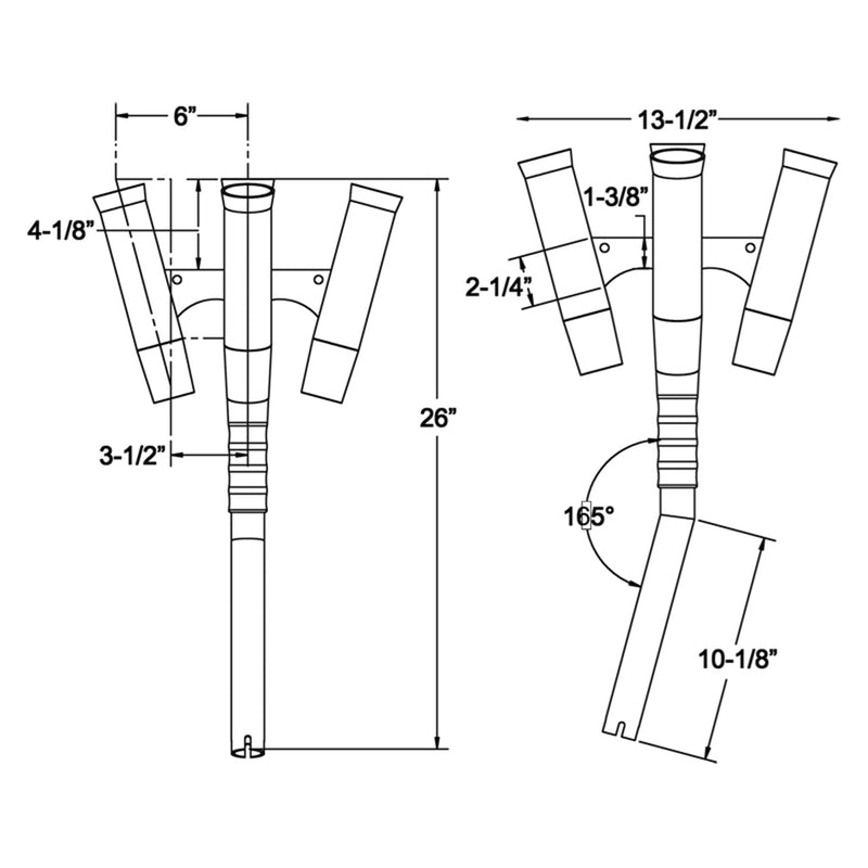 Load image into Gallery viewer, TACO Olympic 5Rod Holder Cluster F310790BXY1
