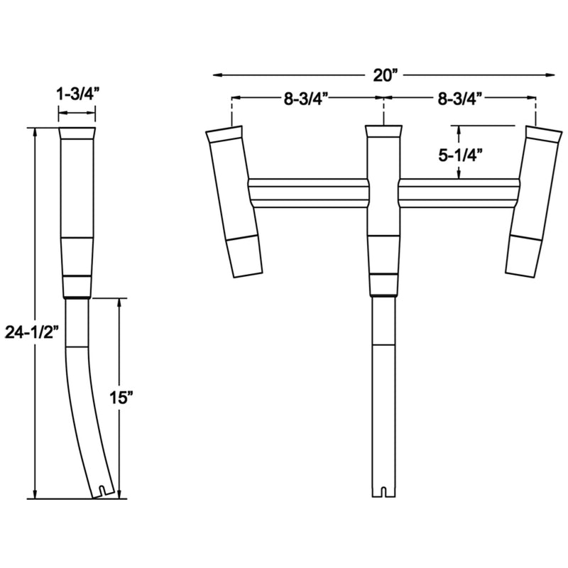 Load image into Gallery viewer, TACO Kite Fishing 3Rod Cluster F310770BSA1
