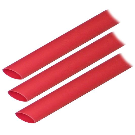 Ancor Adhesive Lined Heat Shrink Tubing ALT  12 x 3  3Pack  Red 305603