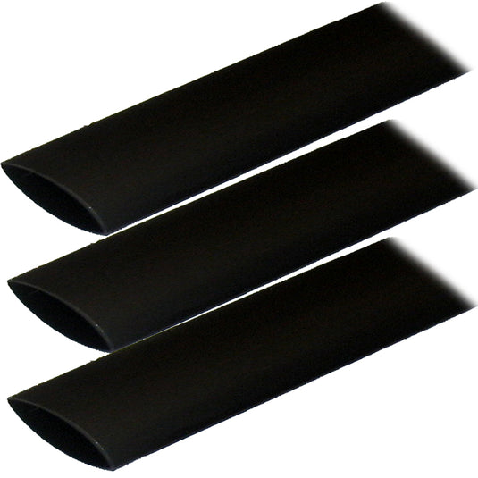 Ancor Adhesive Lined Heat Shrink Tubing ALT  1 x 3  3Pack  Black 307103