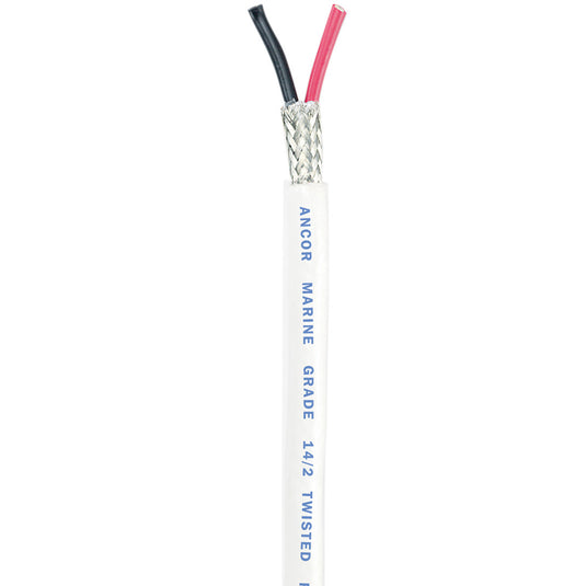 Ancor Twisted Pair wShield  142 AWG  Round  RedBlack  100 141410