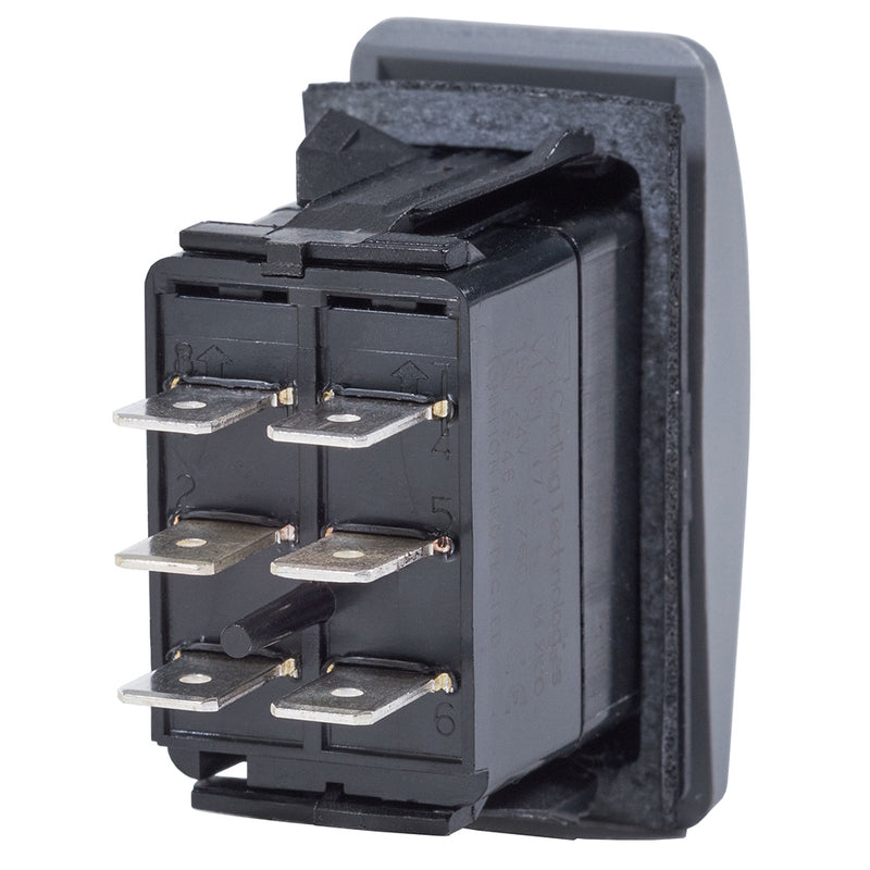 Load image into Gallery viewer, Blue Sea 7938 Contura II Switch DPDT Black  ONOFFON 7938
