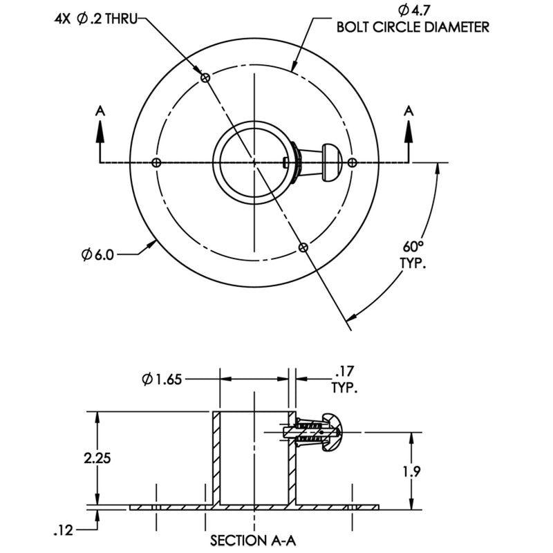 Load image into Gallery viewer, TACO Stainless Steel Table Base wLocking Pin F160006L
